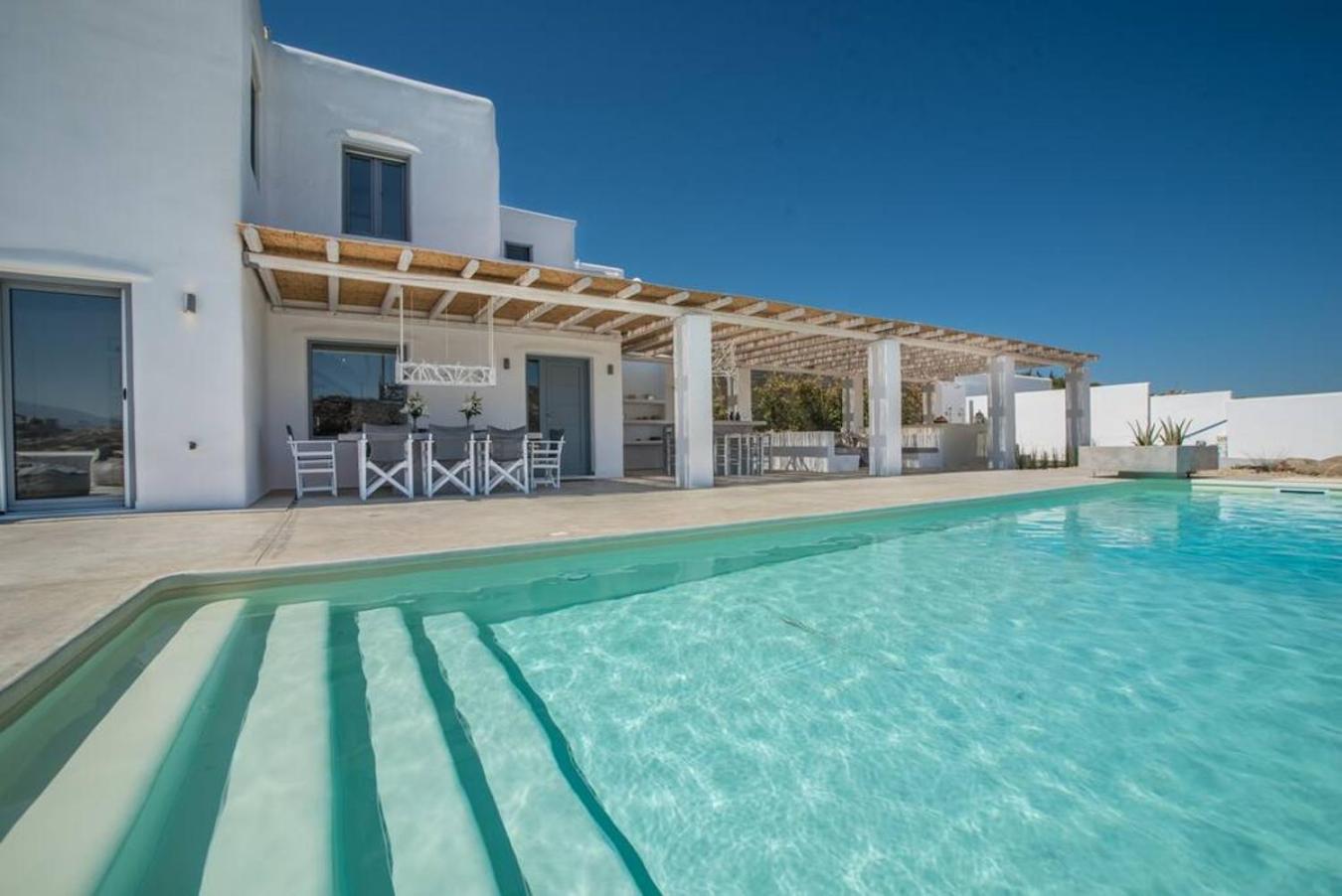 Villa Sole, Pool, Jacuzzi, Seaview Stelida  Exterior photo